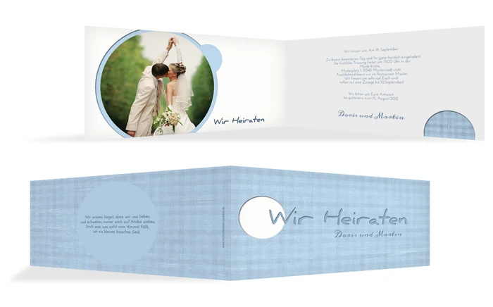 Hochzeitseinladung wedding harmony