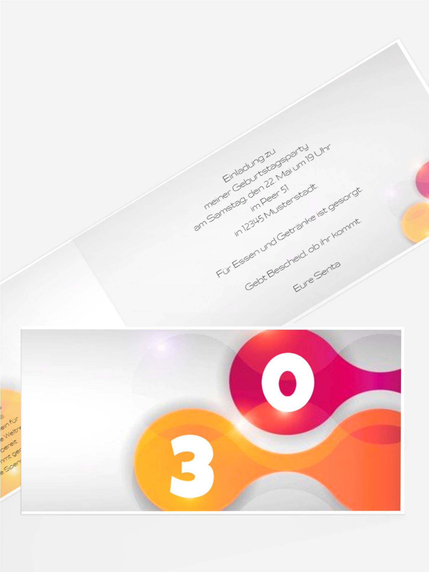 Geburtstagskarte Highlight 30