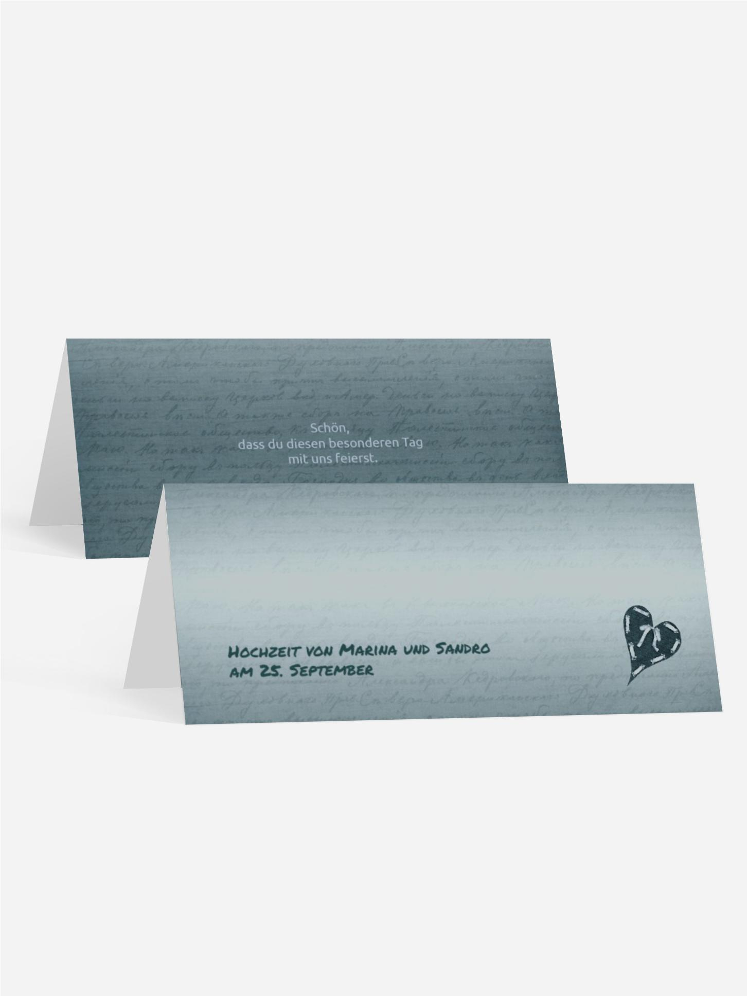 Tischkarte Herzensgedicht