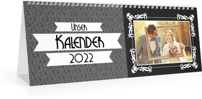 Monats-Tischkalender Eingerahmt