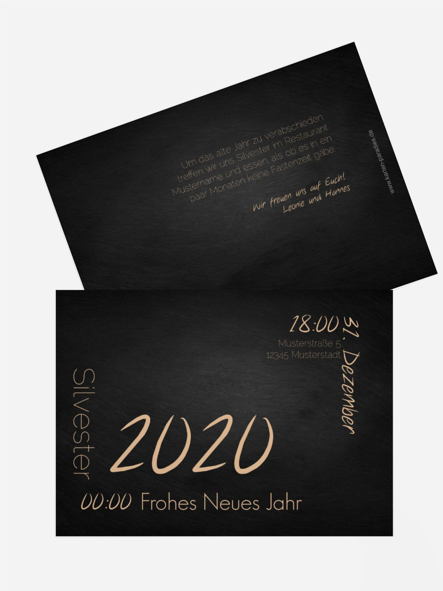 Neujahrskarte Wortkarussell