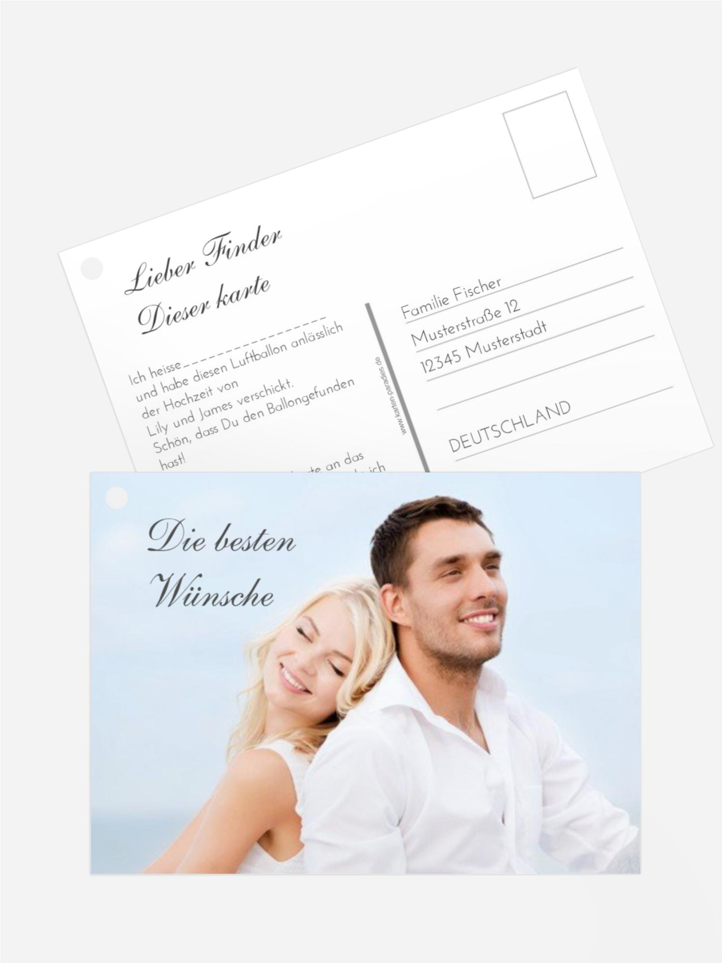 Ballonflugkarte Zusammenhalt