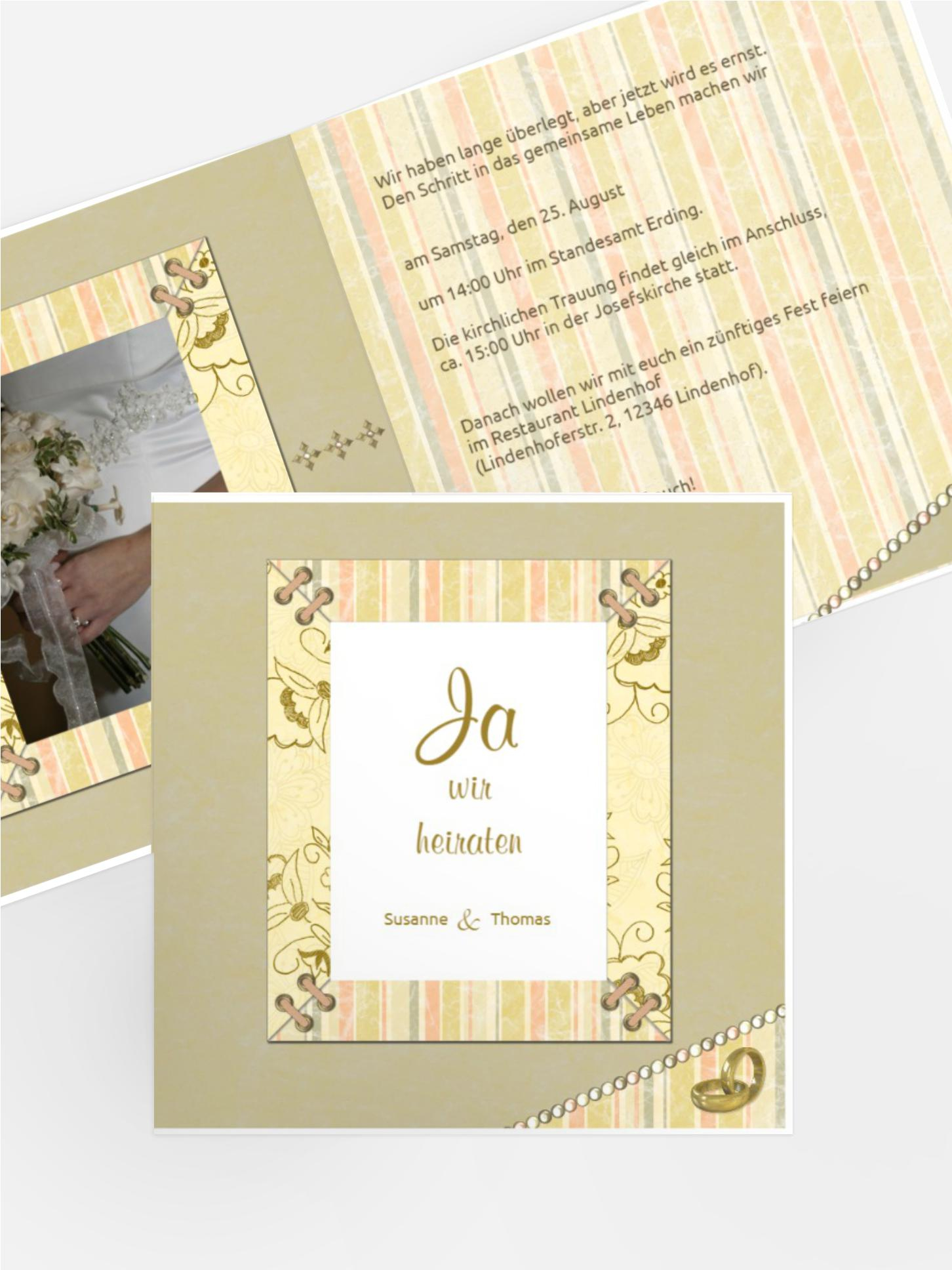 Einladung Bund fürs Leben