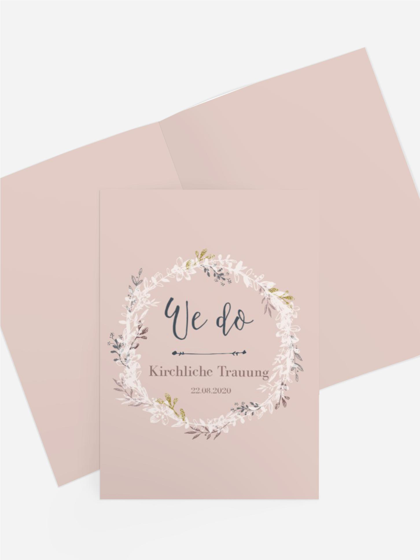 Kirchenheft Leaf Wreath