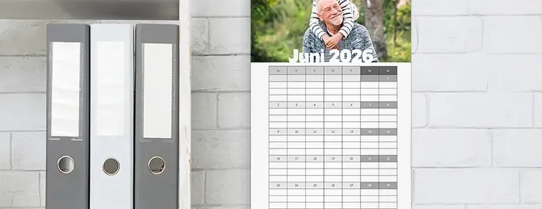 3-Monatskalender 2026 selbst gestalten