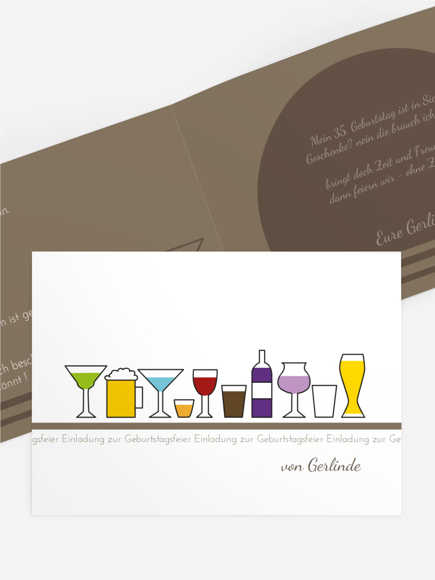 Einladung zum Geburtstag TrinkFest