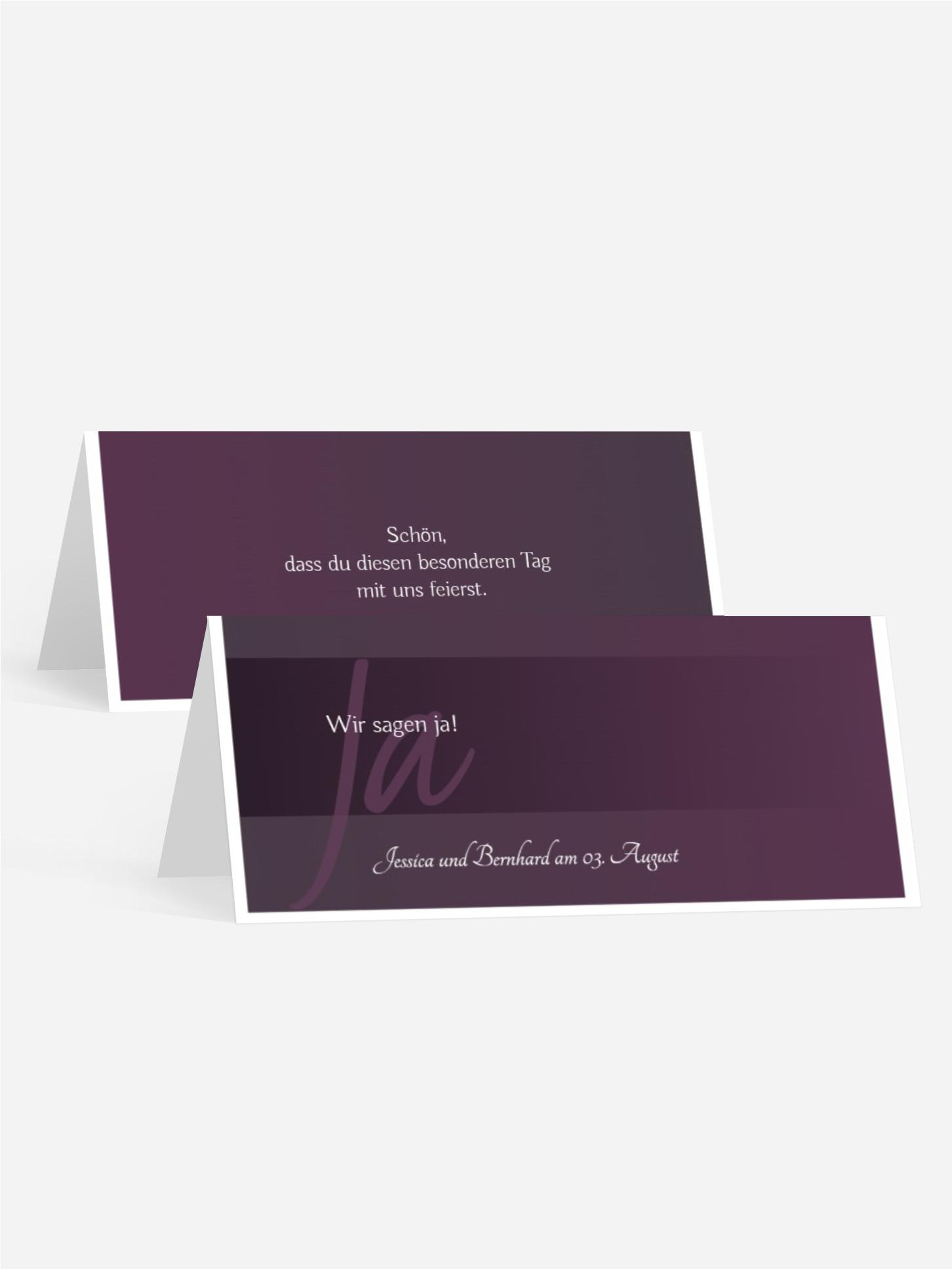 Tischkarte 3 ewige Verbindung