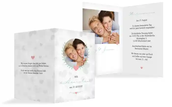 Hochzeitseinladung Zarte Ranke