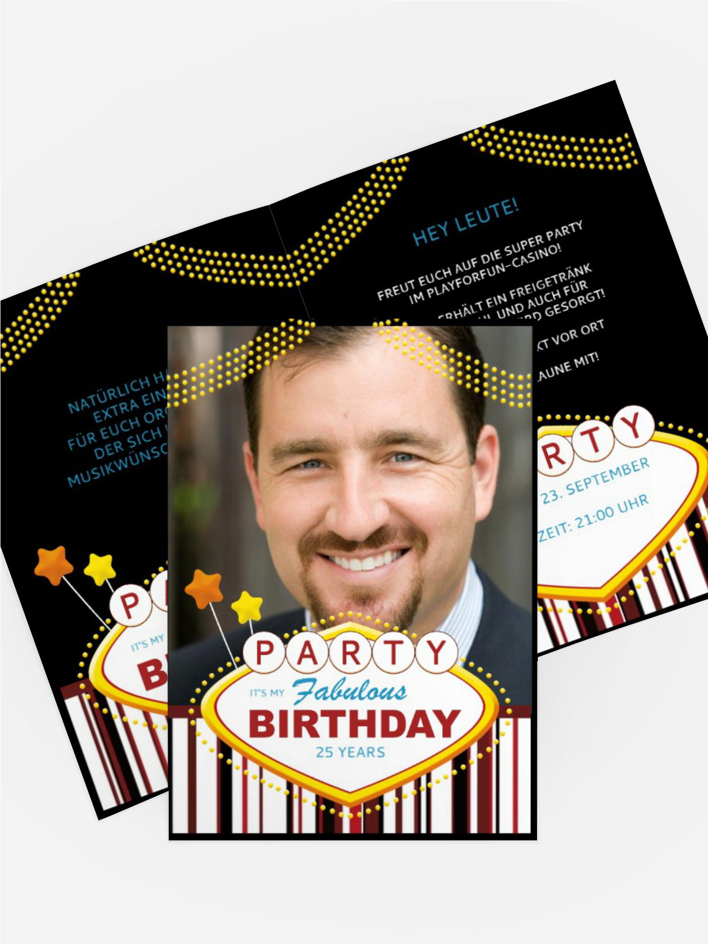 Geburtstagseinladung Fabulous Las Vegas Foto