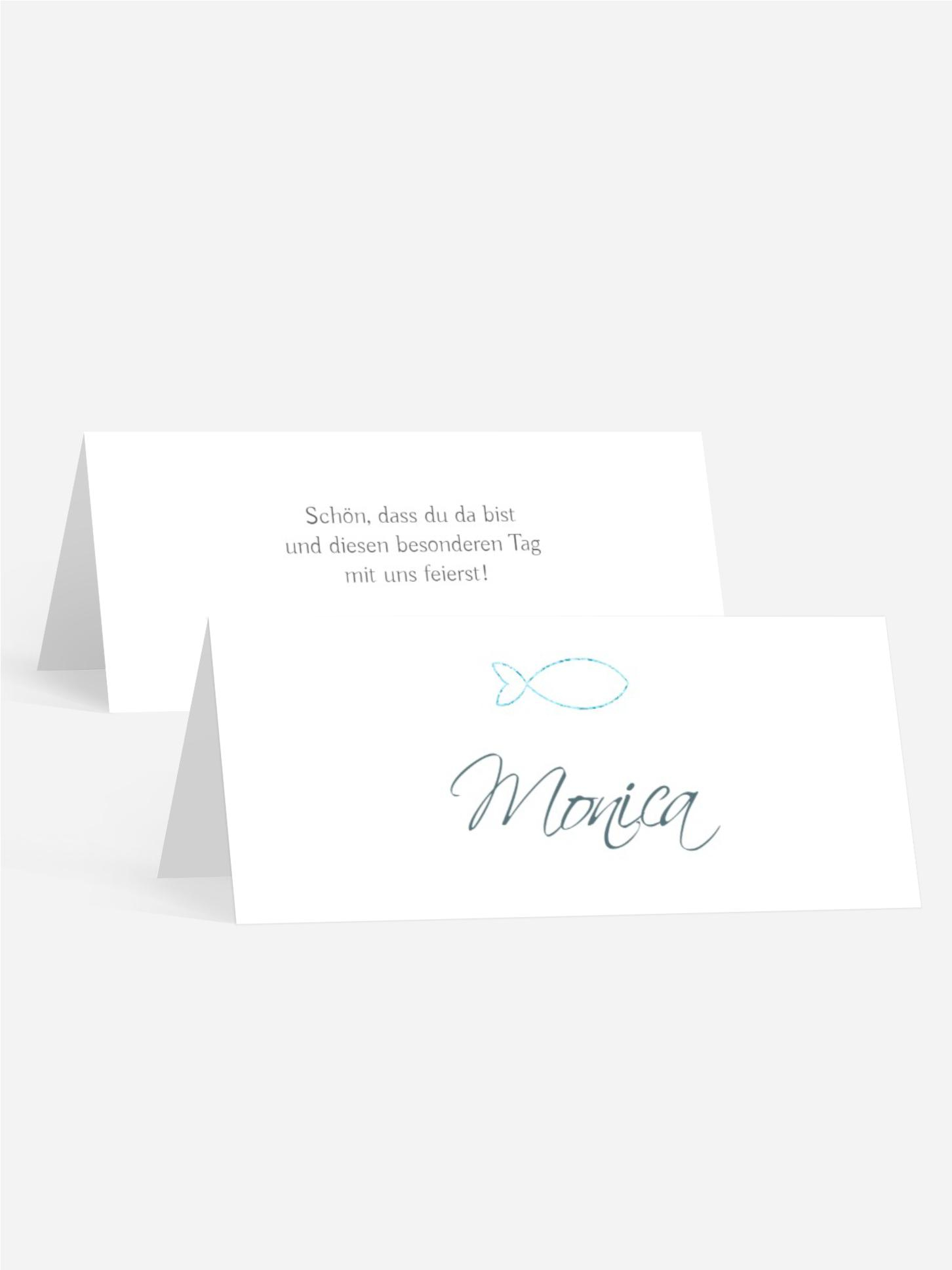 Tischkarte Konfirmation Fay