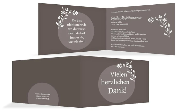 Dankeskarte Kreis quer