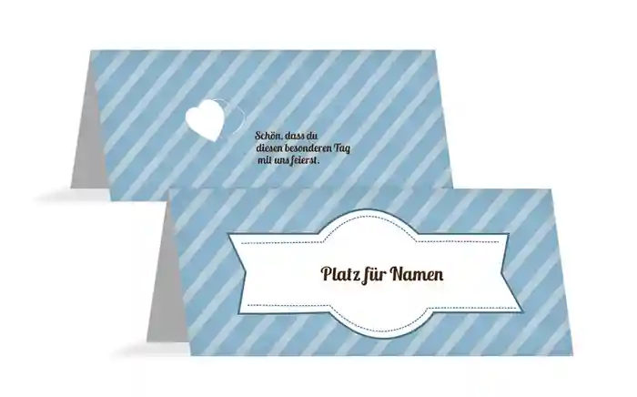 Tischkarte Leuchtturm