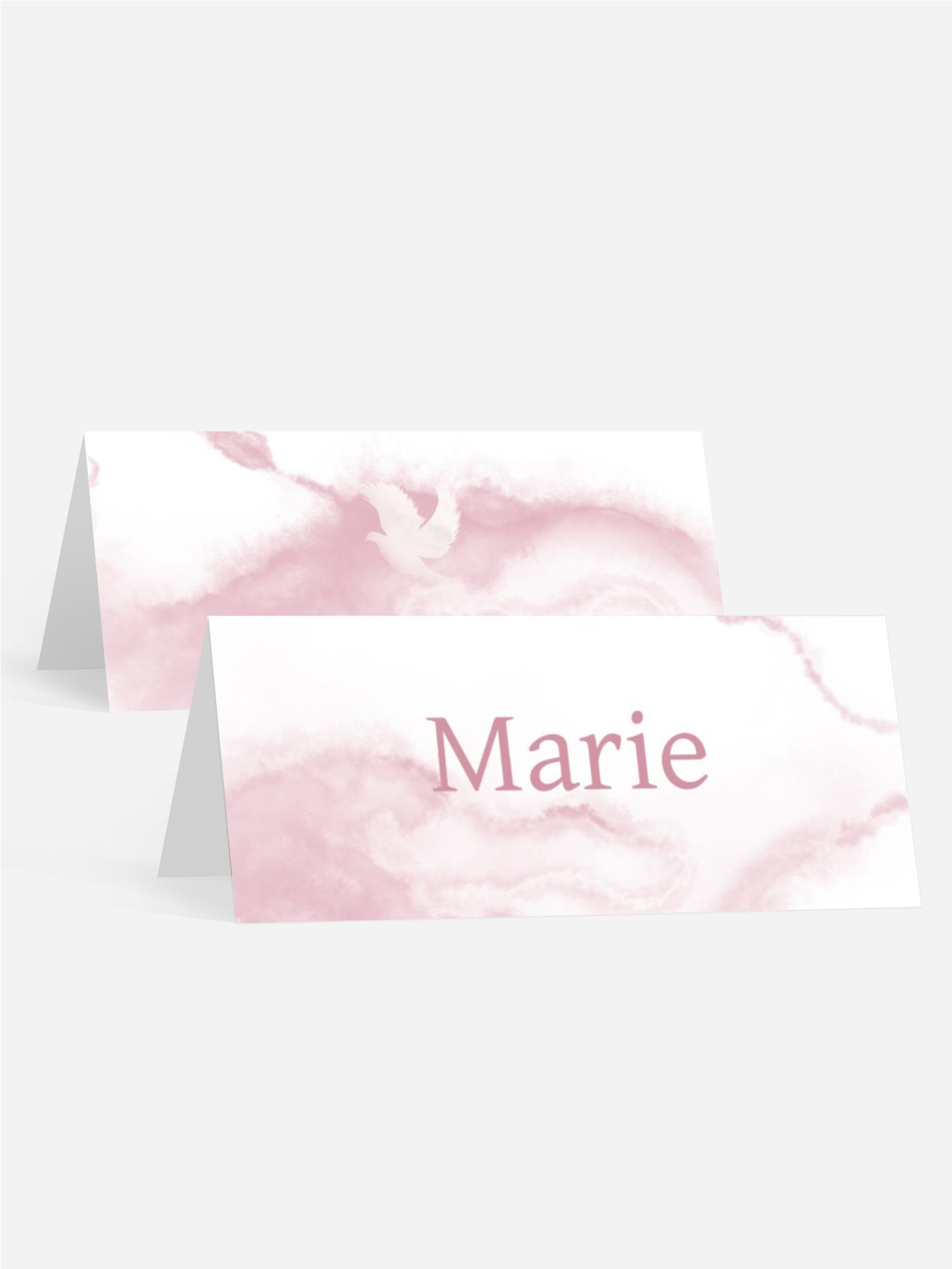 Tischkarte Taufe Magischer Nebel