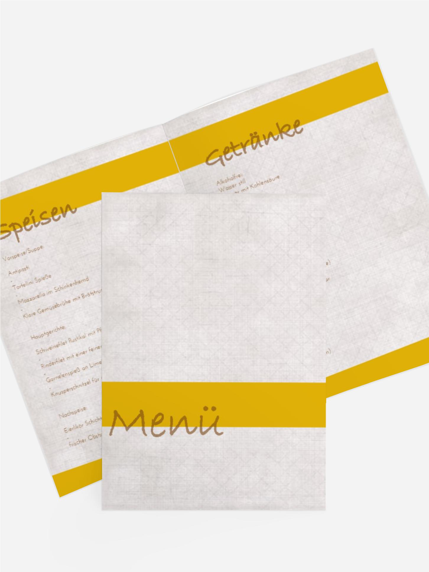 Taufe Menükarte simply classic