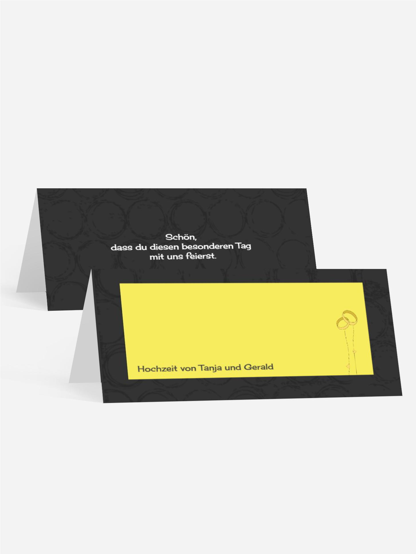 Tischkarte Hochzeit Eleganz