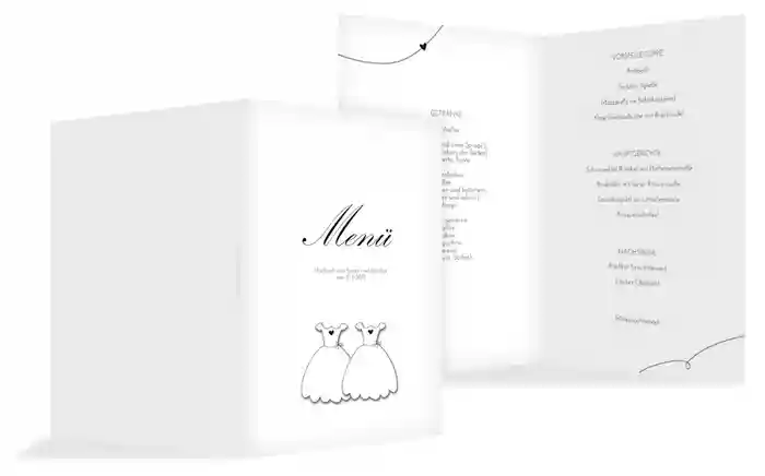 Menükarte dresses