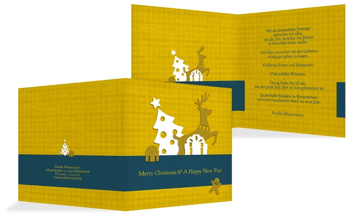 Weihnachtsgrußkarte Privat Geschenke