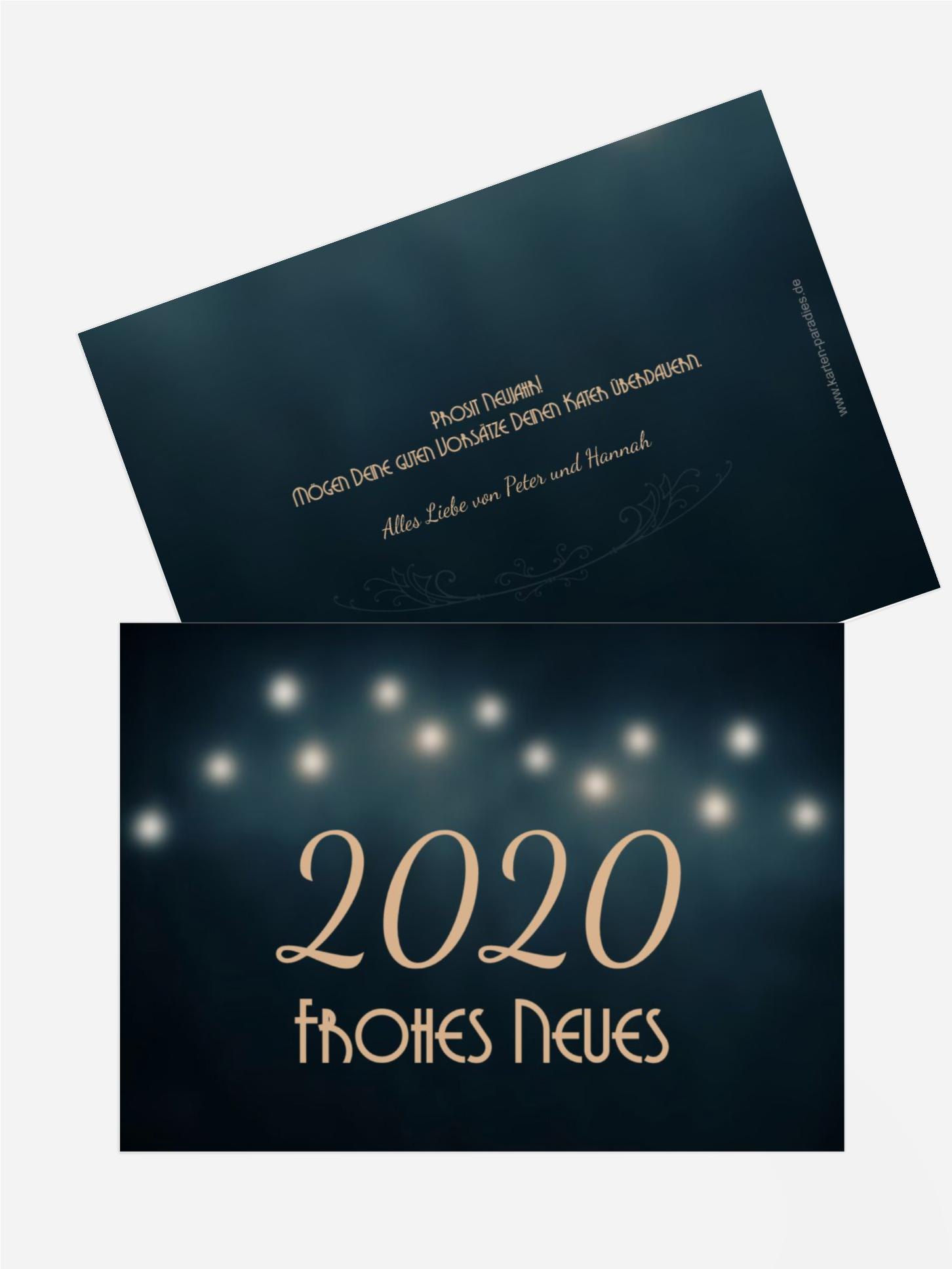 Neujahrskarte Moonlight Night