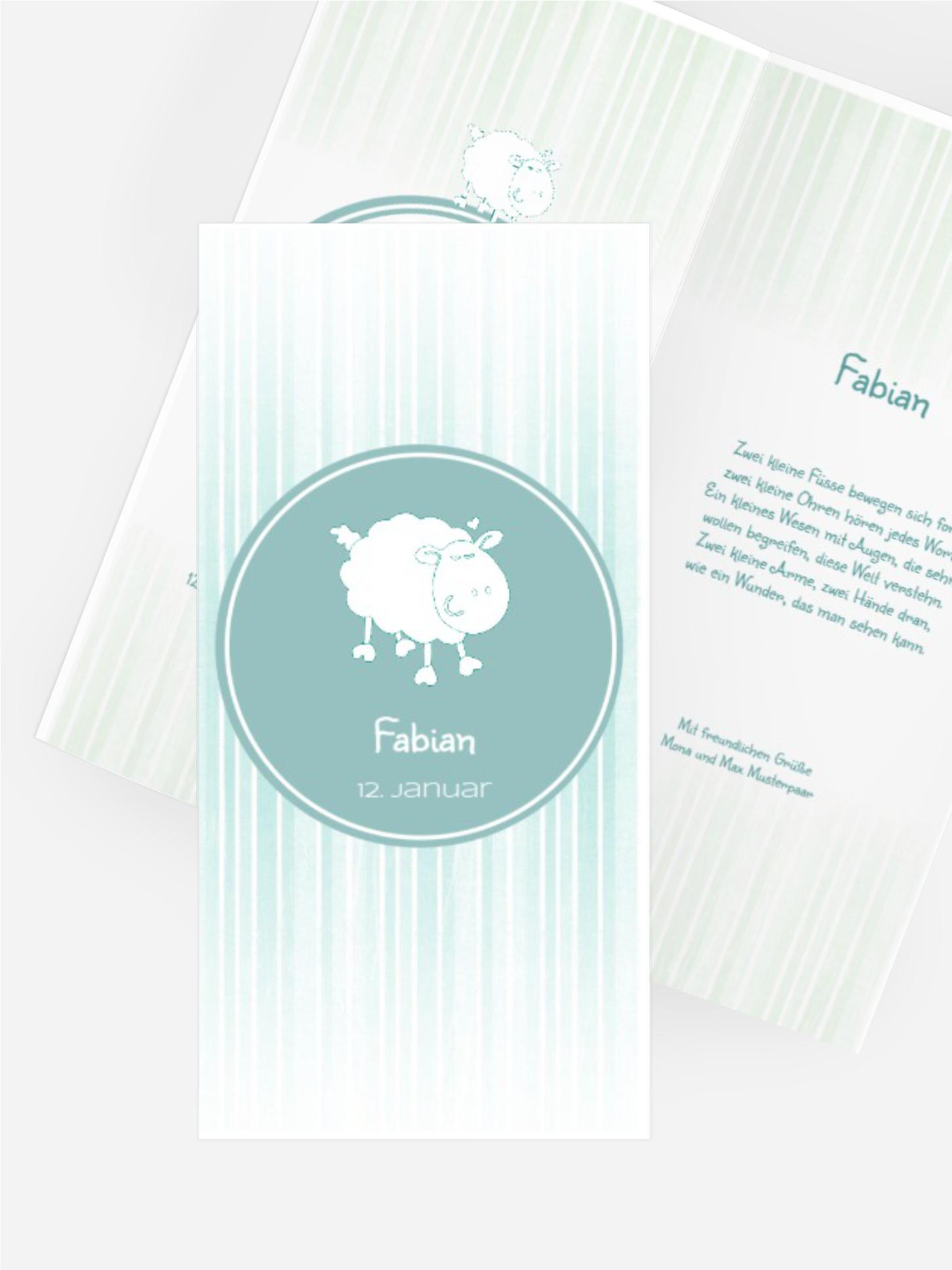 Geburtskarte sheep