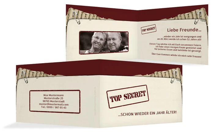Geburtstagseinladung Top Secret Foto Geburtstagseinladung Top Secret Foto