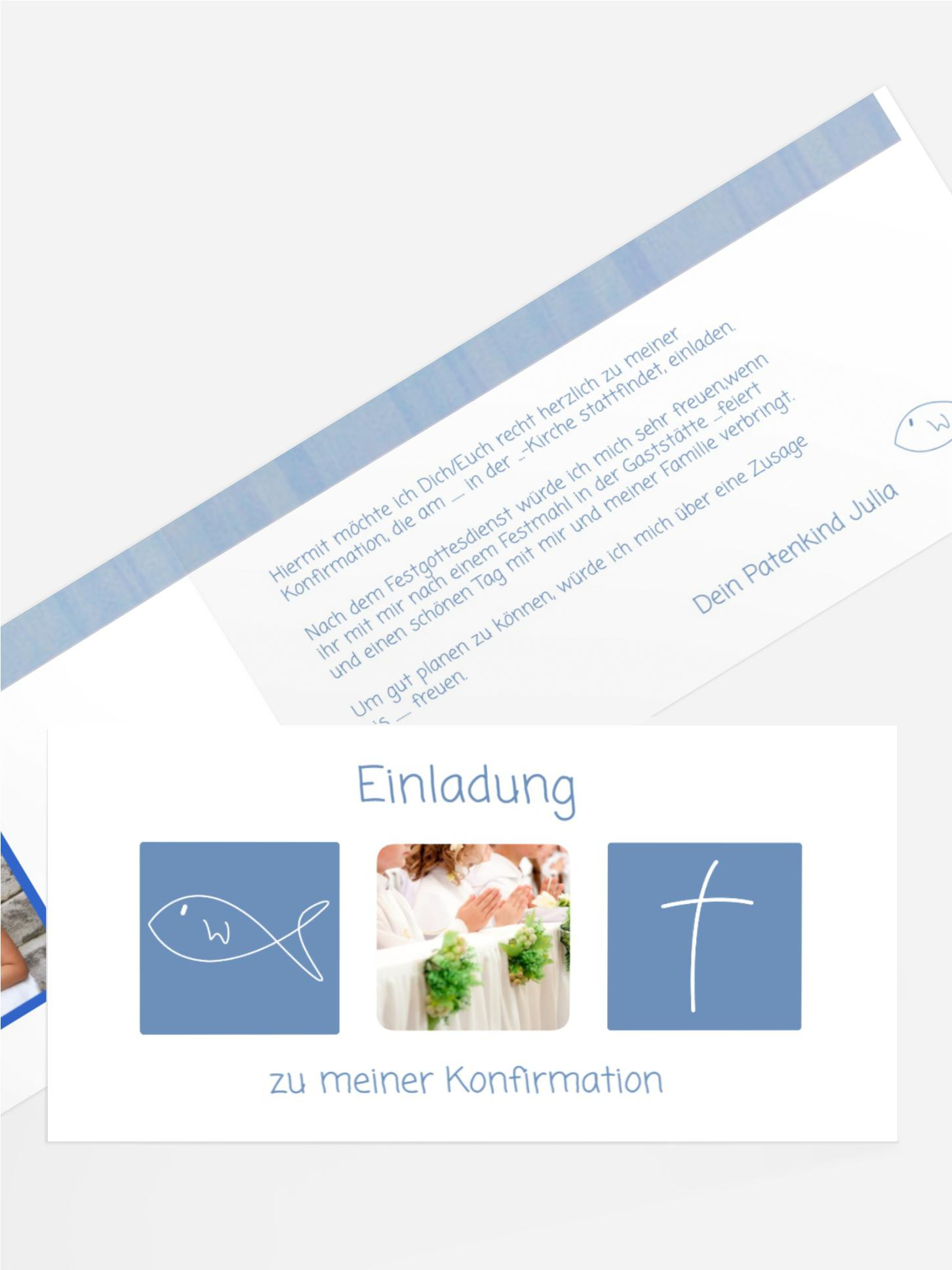 Einladungskarte Konfirmation_White Einladungskarte Konfirmation_White