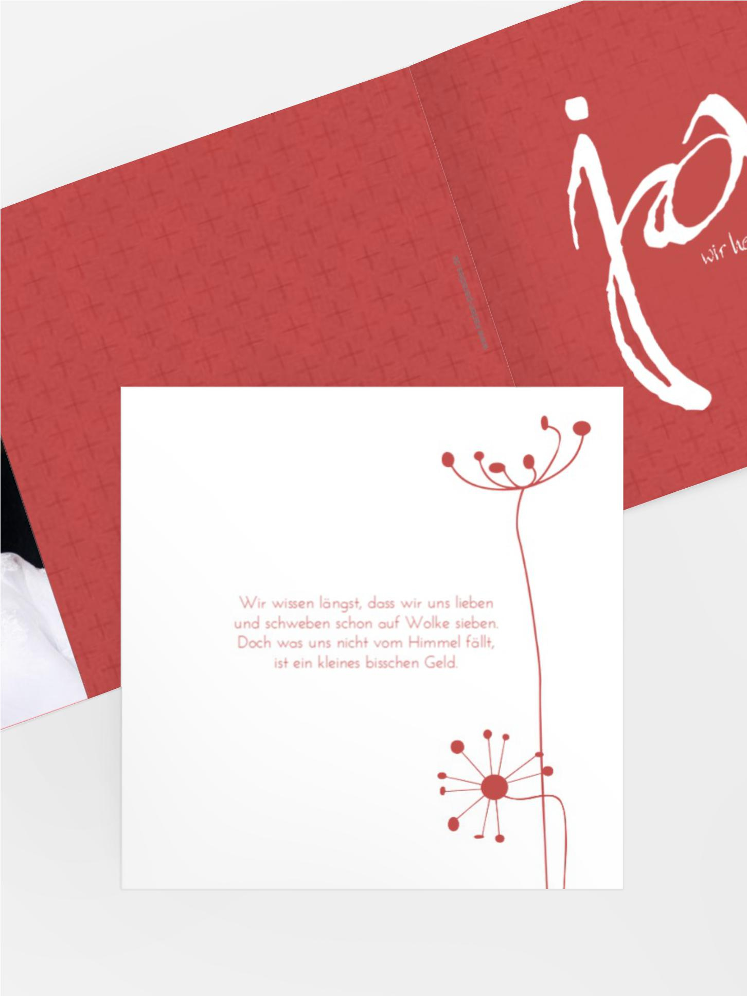 Einladungskarte abstrakte Blumen