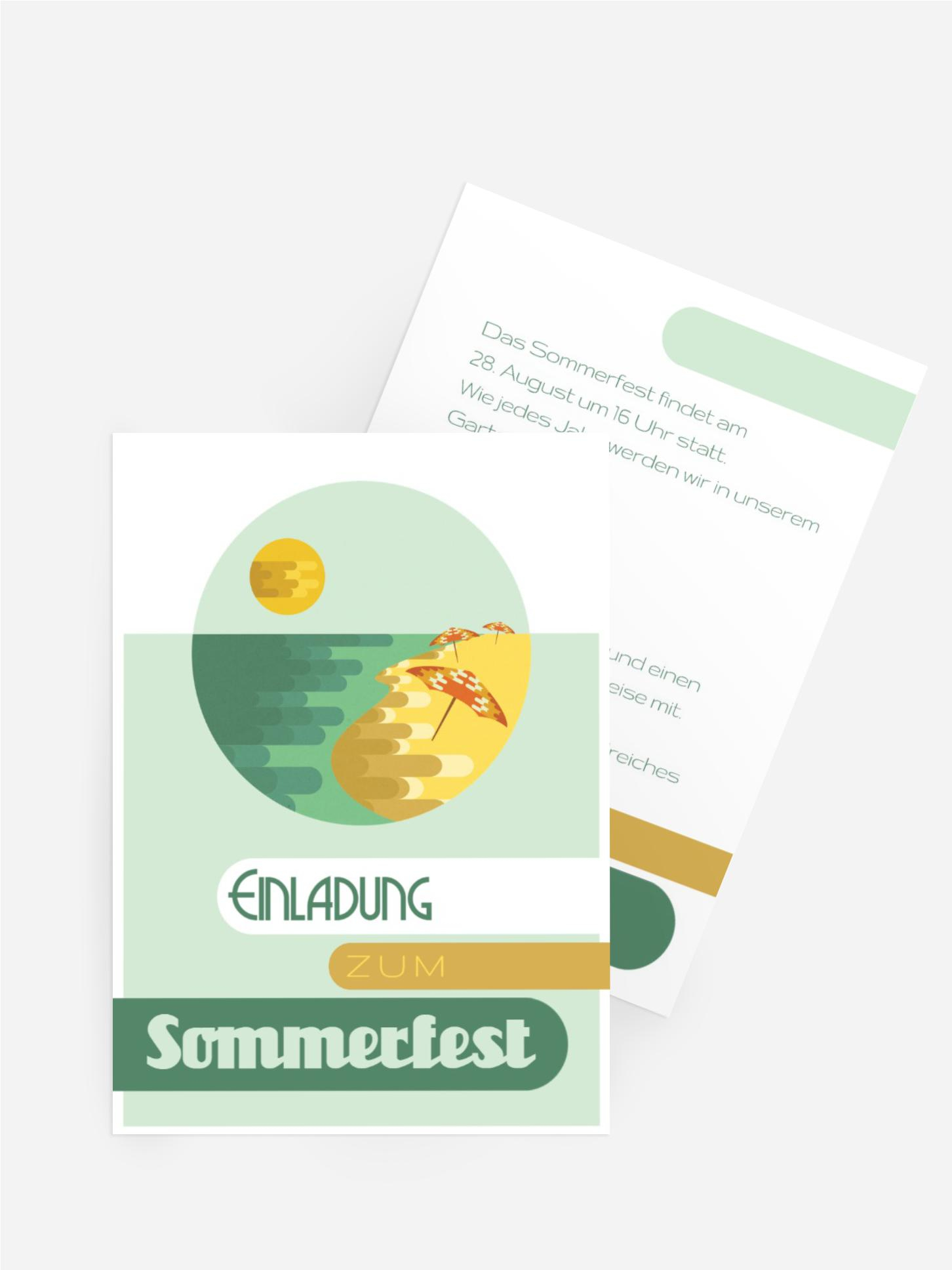 Sommerfest Einladung Sommerflair
