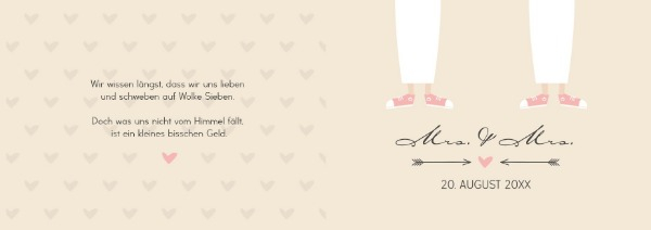 Einladungskarte zur Hochzeit Pärchen - Frauen