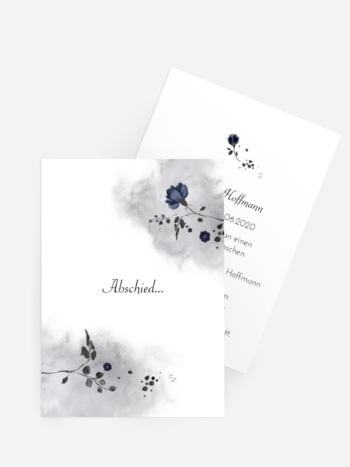 Trauerkarte Treue Freundschaft