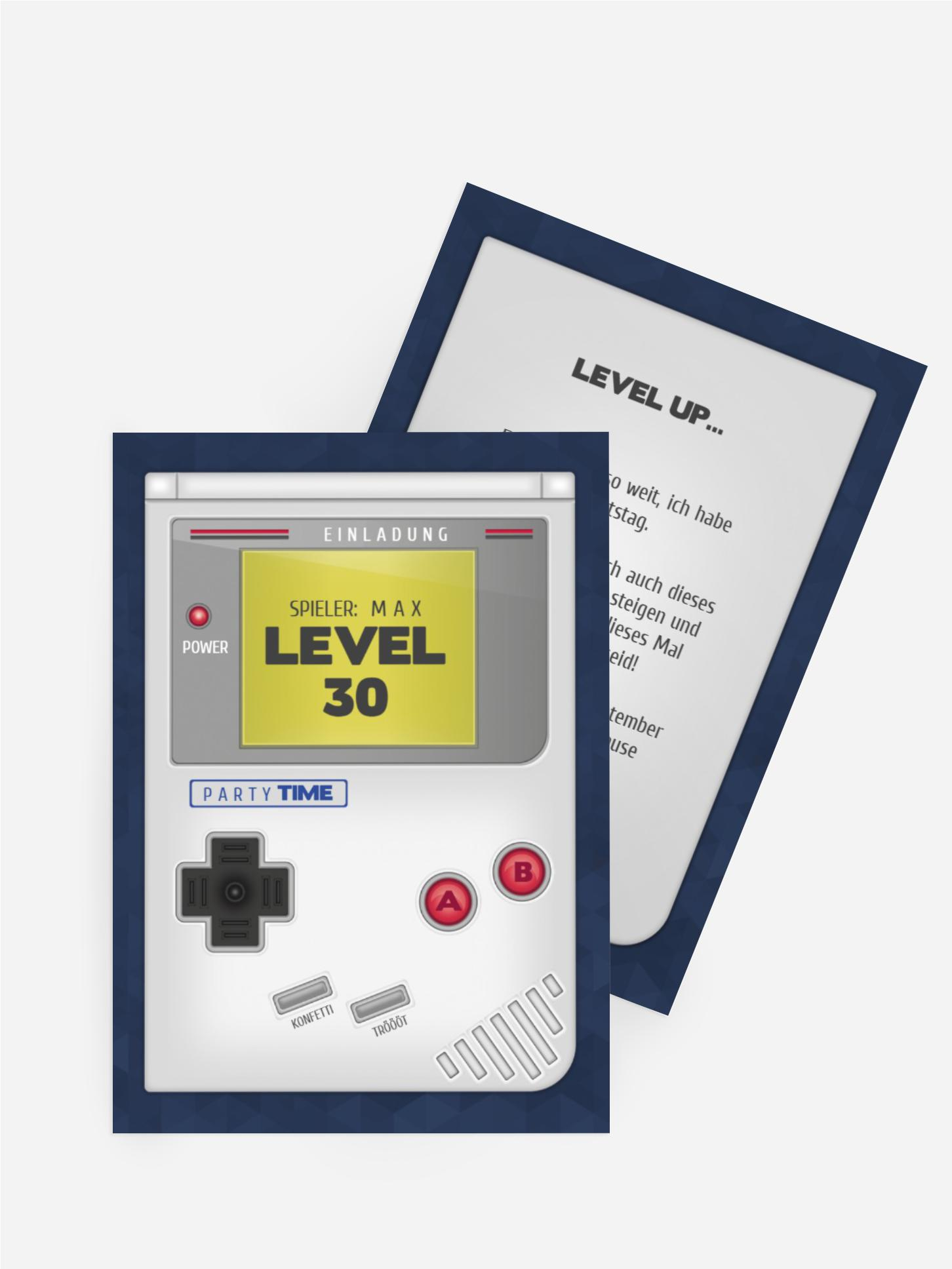 Geburtstagseinladung Gamer