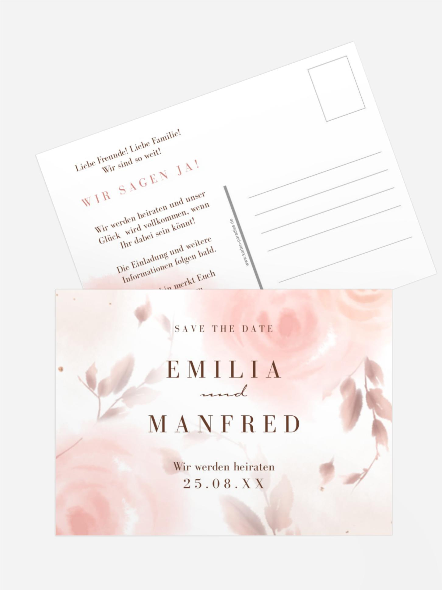 Karte Aquarall Natur