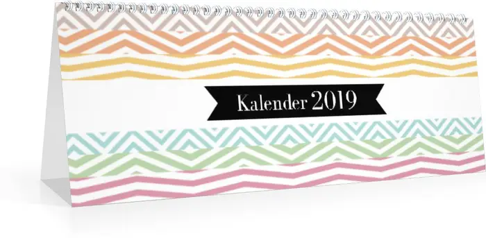 Monats-Tischkalender Kunterbunt