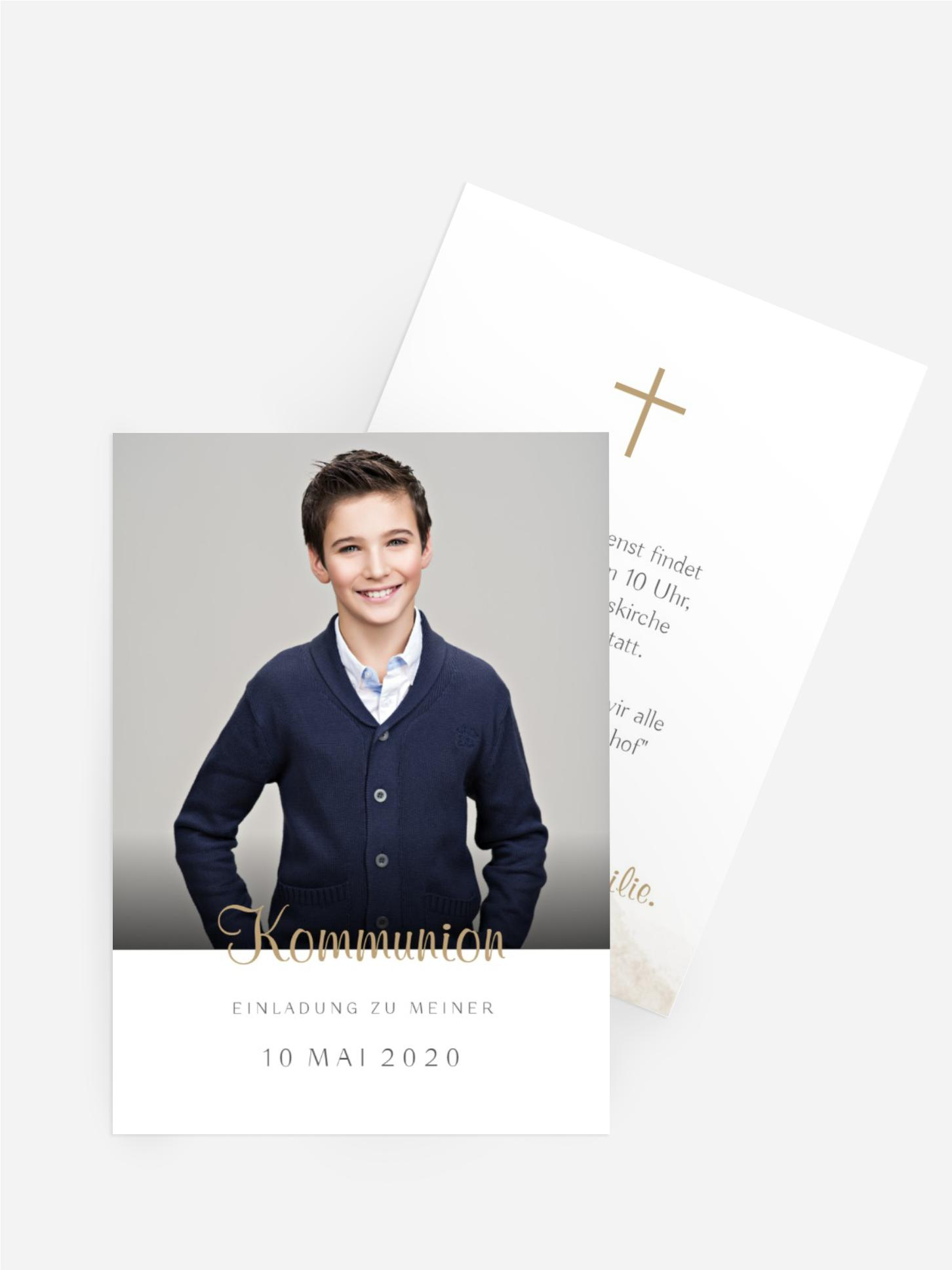 Einladungskarte Kommunion Mercy