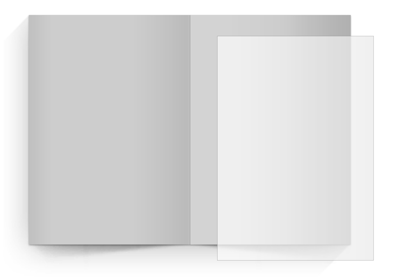 transparentes Einlegeblatt 145x208 mm