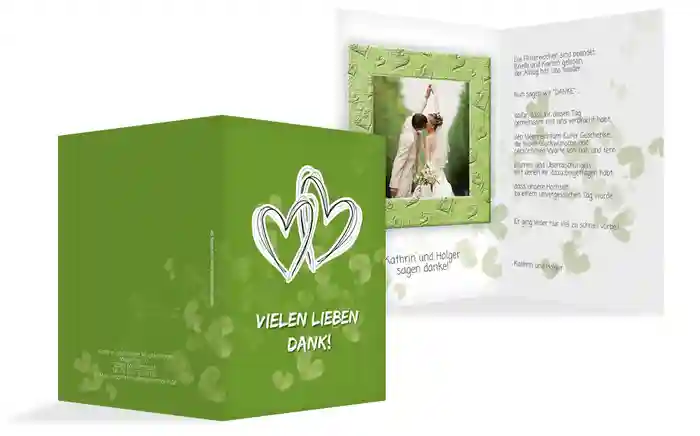Dankeskarte Liebesglück