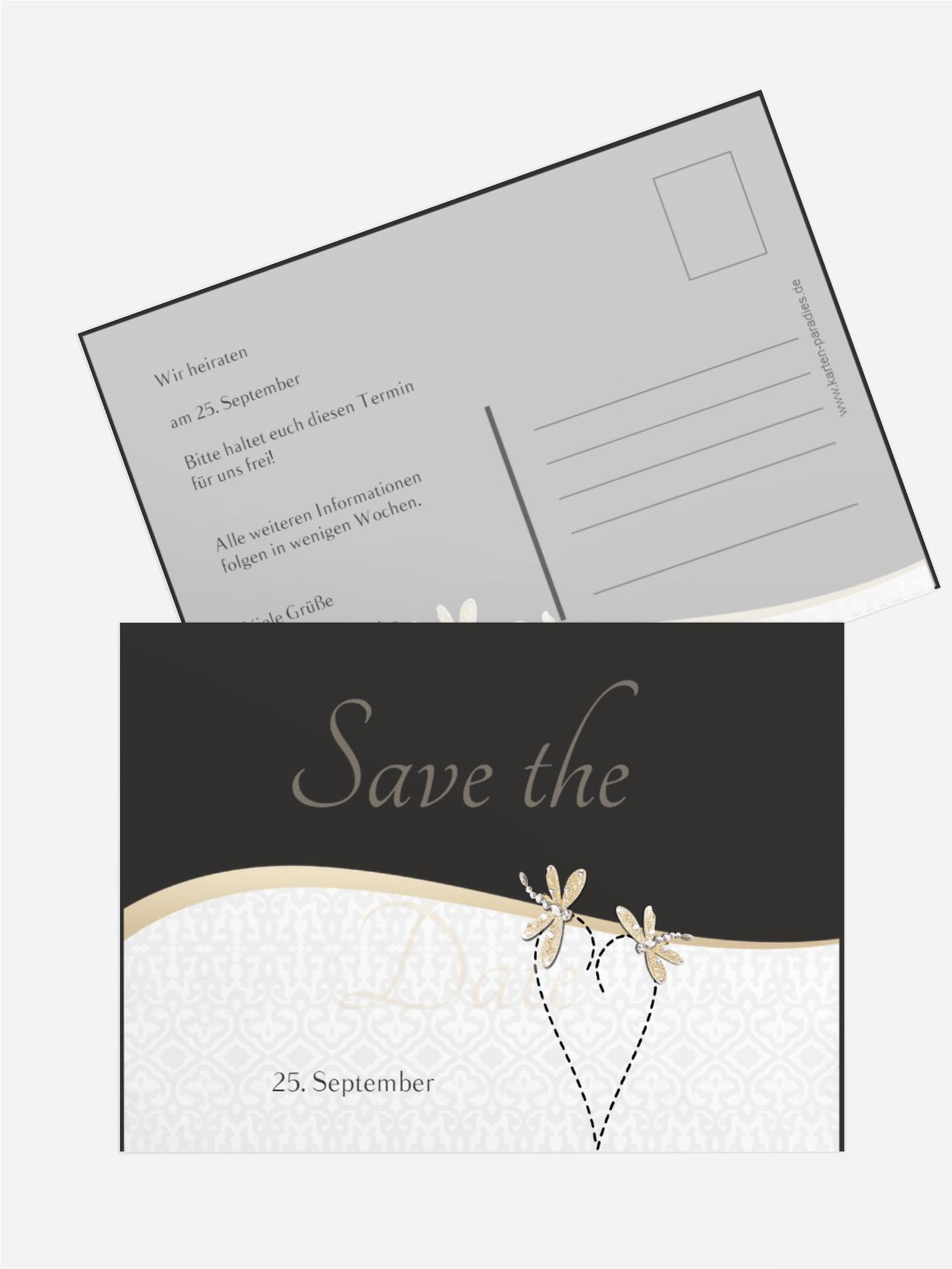 Save the Date Karte Unzertrennlich