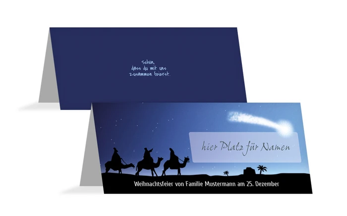Weihnachten Tischkarte drei hl. Könige Weihnachten Tischkarte drei hl. Könige