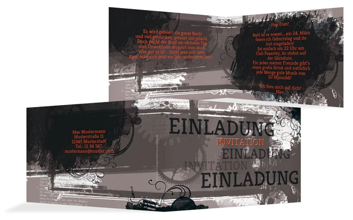 Geburtstagseinladung Harmonische Unruhe