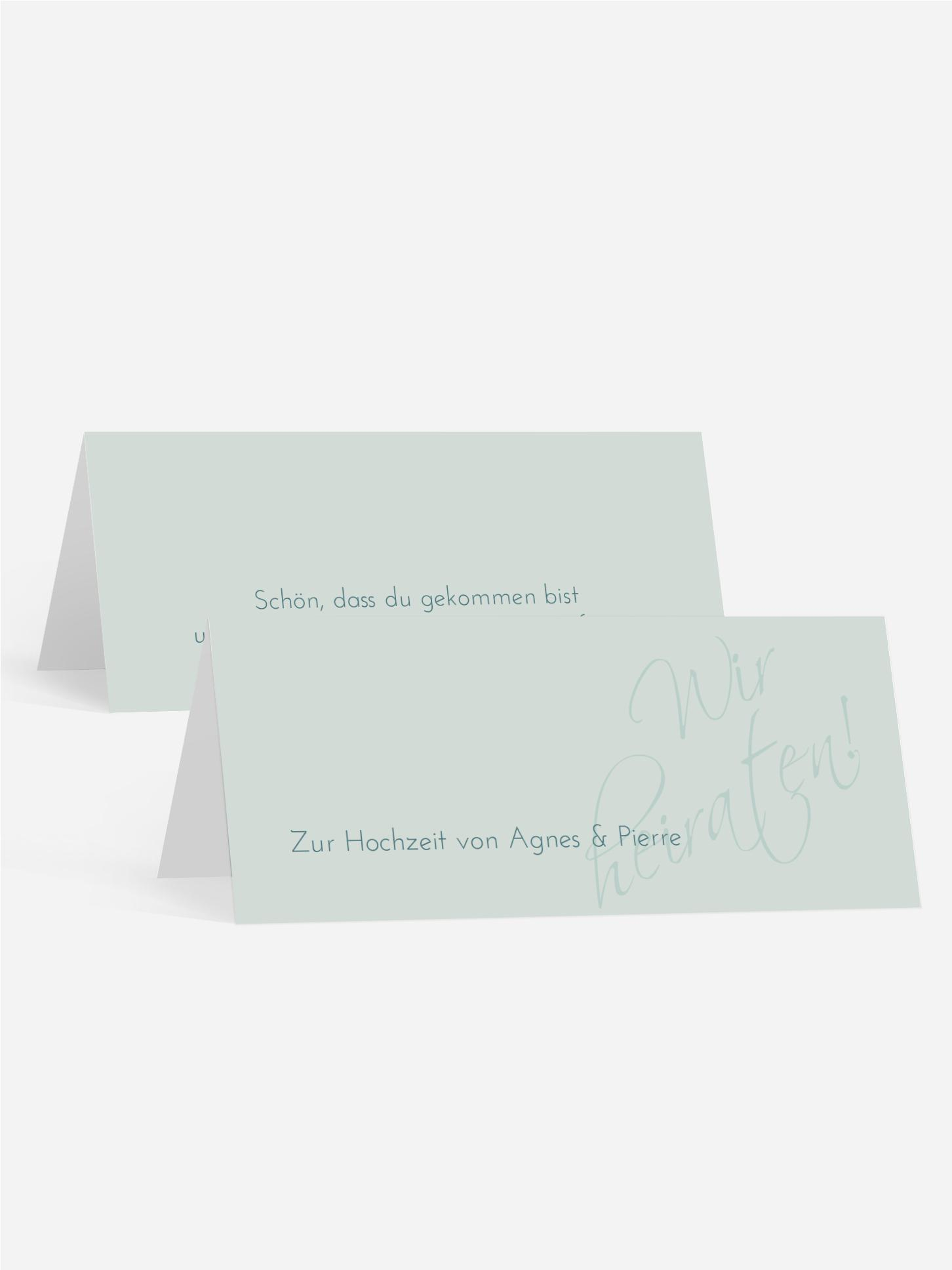 Tischkarte Liebesbotschaft Tischkarte Liebesbotschaft