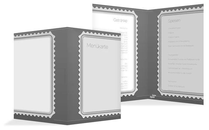 Menükarte Ribbon Menükarte Ribbon