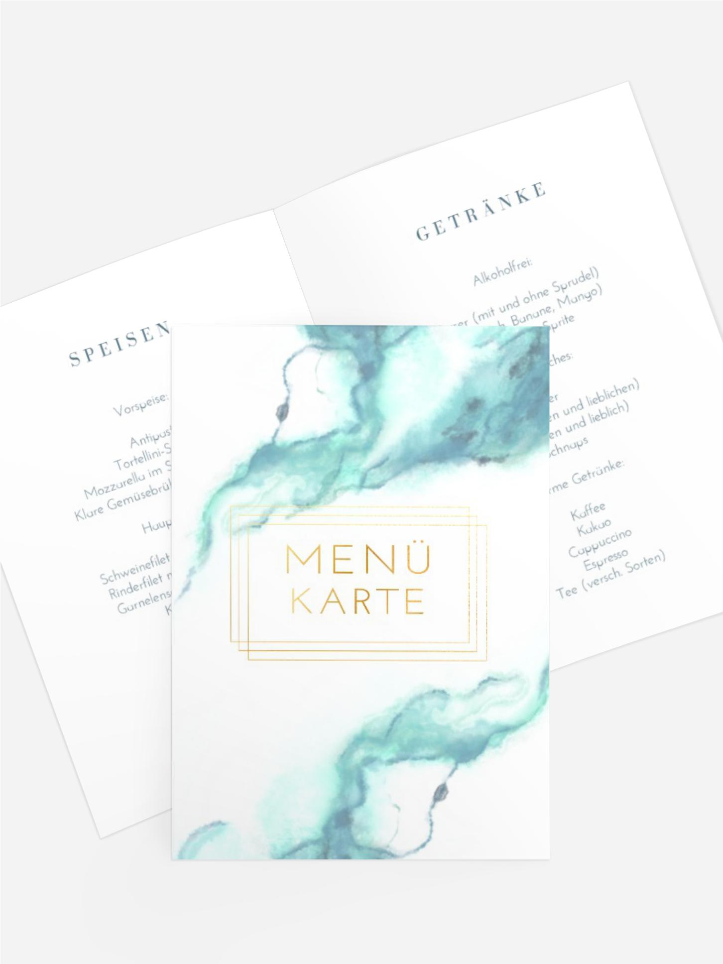 Menükarte Taufe Engelstaube