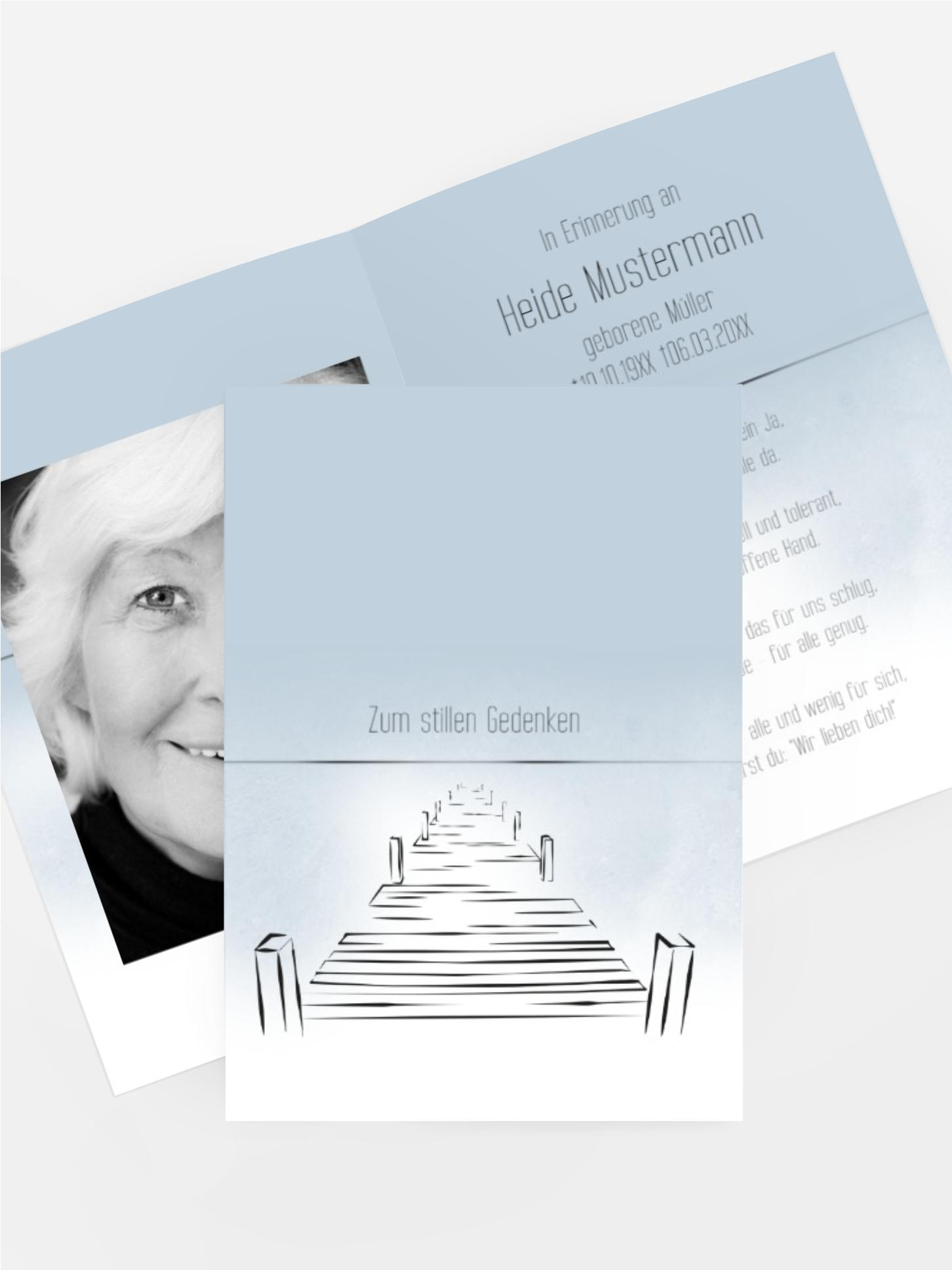 Sterbebildkarte boardwalk