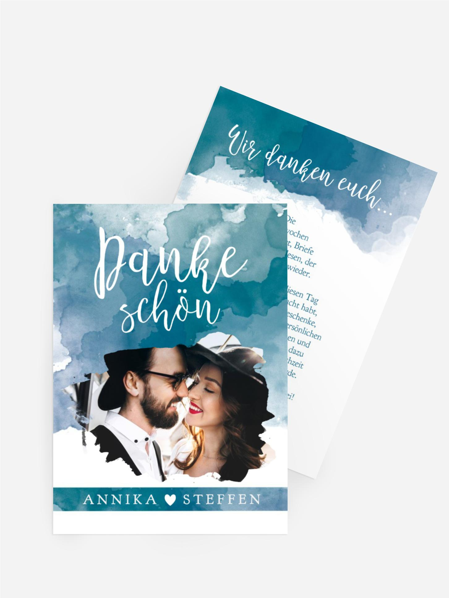 Dankeskarte Aquarell