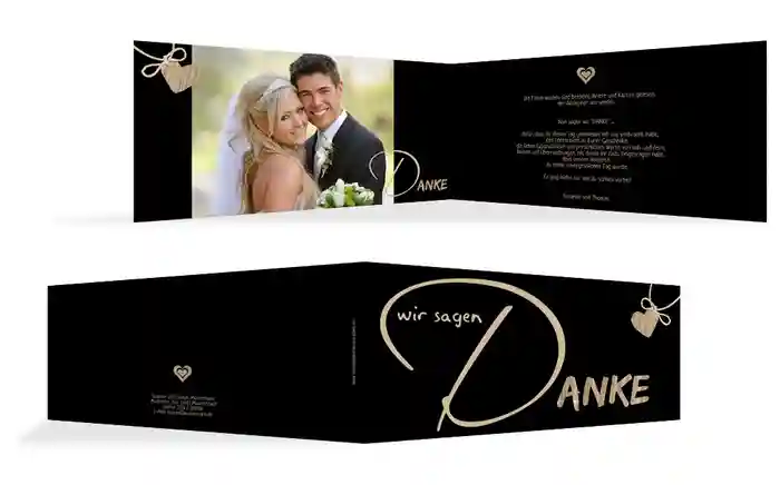 Dankeskarte Hochzeit natürlich Ja