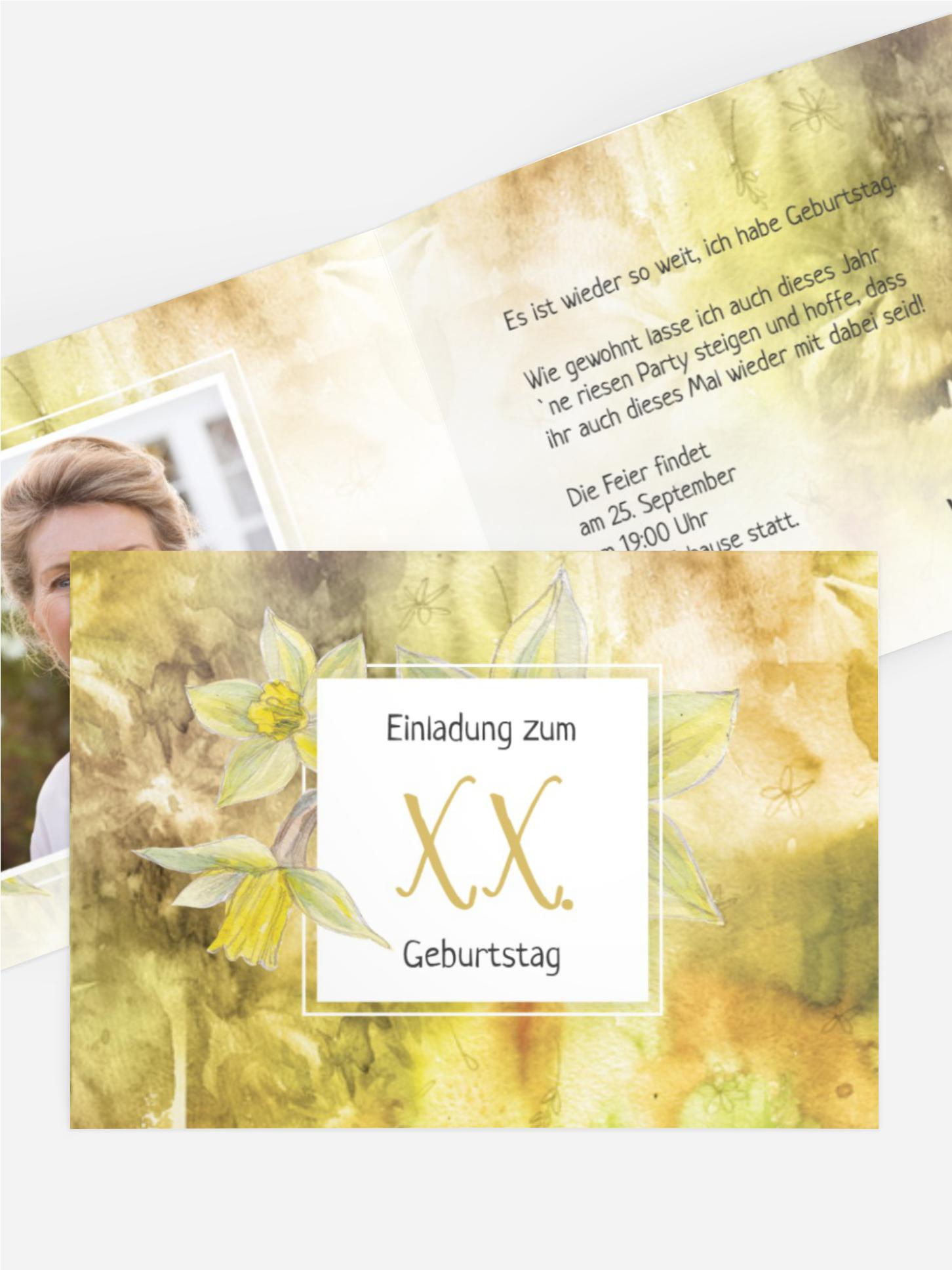 Geburtstagseinladung Flowertimeflow