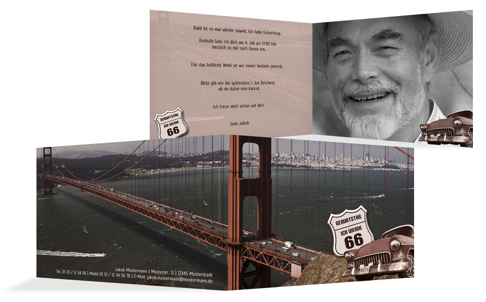 Einladungskarte zum Geburtstag old bridge Foto Einladungskarte zum Geburtstag old bridge Foto