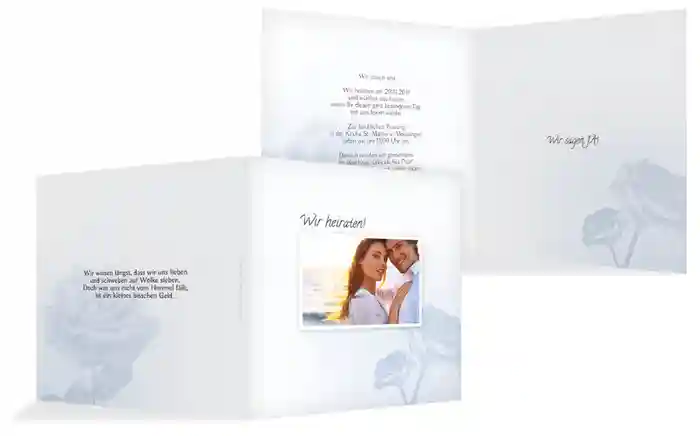 Einladung zur Hochzeit Rose