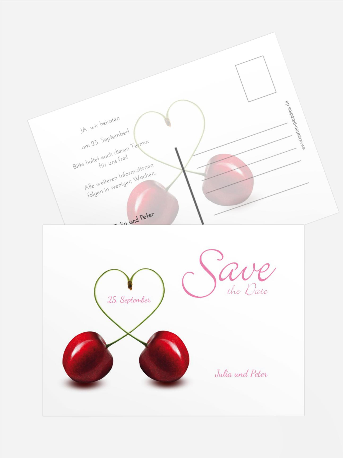 Save the Date Kirsche