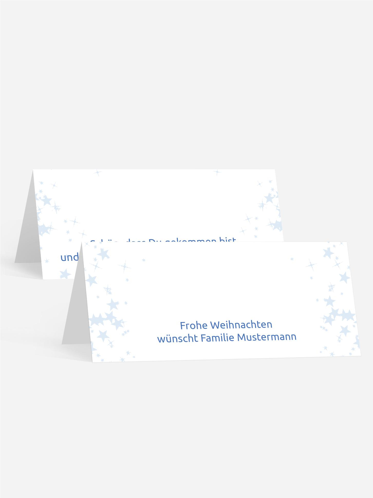 Weihnachtstischkarte Laterne