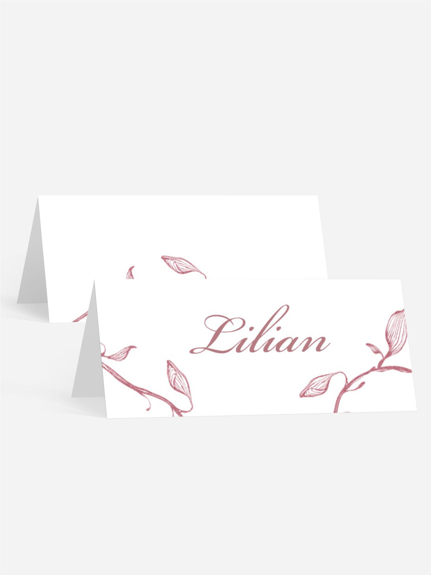 Tischkarte Zarter Ast